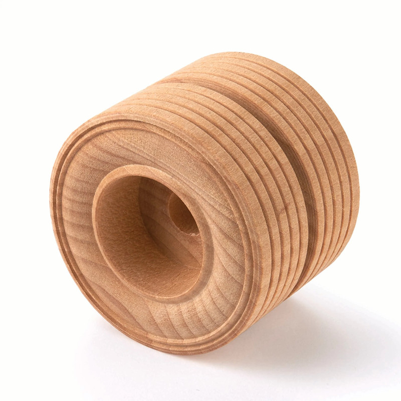 Wooden Dual Truck Wheels - 2" Diameter - 11/16" W - 3/8" Axle Hole